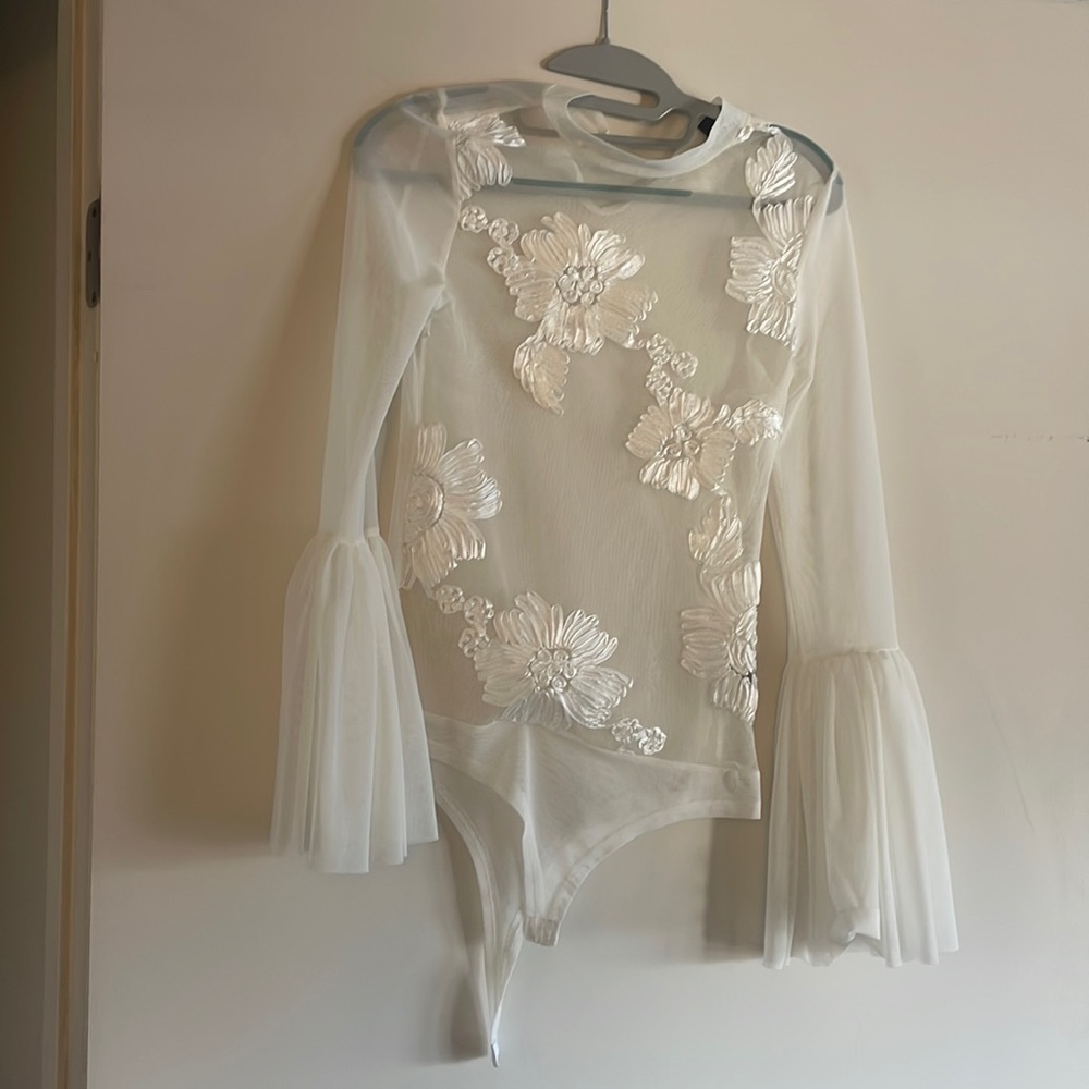 Sheer sexy bodysuit Haute Monde lingerie medium
